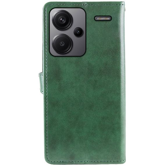 Шкіряний чохол-книжка GETMAN Gallant (PU) для Xiaomi Redmi Note 13 Pro+ Зелений | Зображення 2