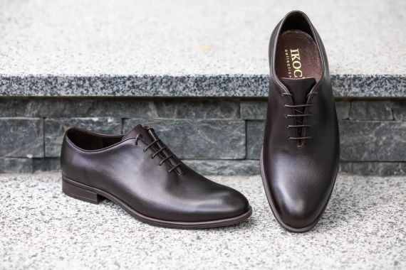 Мужские коричневые оксфорды Ikos 44 размер | Зображення 2