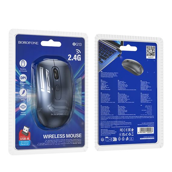 Wireless Мышь Borofone BG13 Winner 2.4G + Bluetooth | Зображення 1