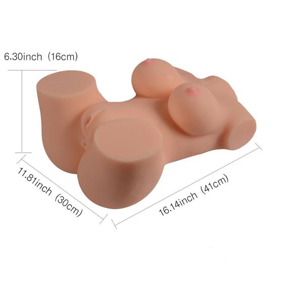 Реалістичне тіло торс Anica Solid Silicone Sexy Doll L анус-вагіна без вібрації тілесний Sex Aura | Зображення 1