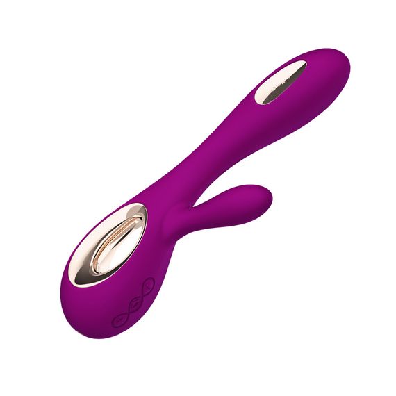 Вібратор-кролик LELO Soraya Wave Deep Rose, манливі рухи стовбура | Зображення 3