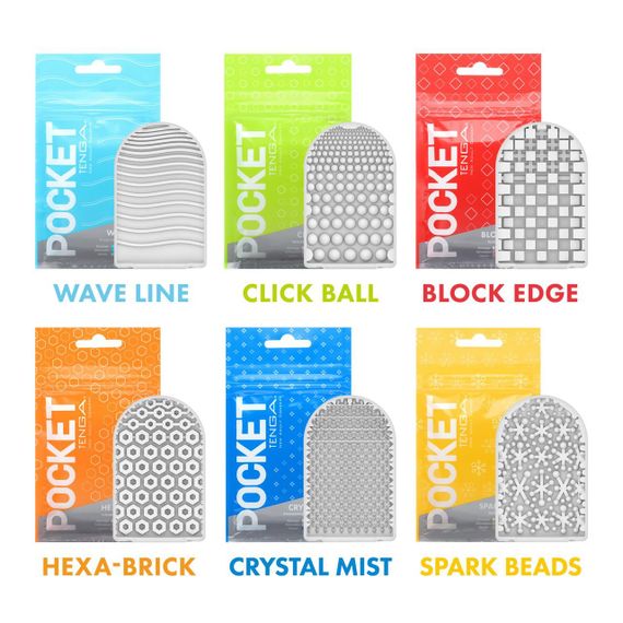 Мастурбатор TENGA Pocket Wave Line Sex Aura | Зображення 6
