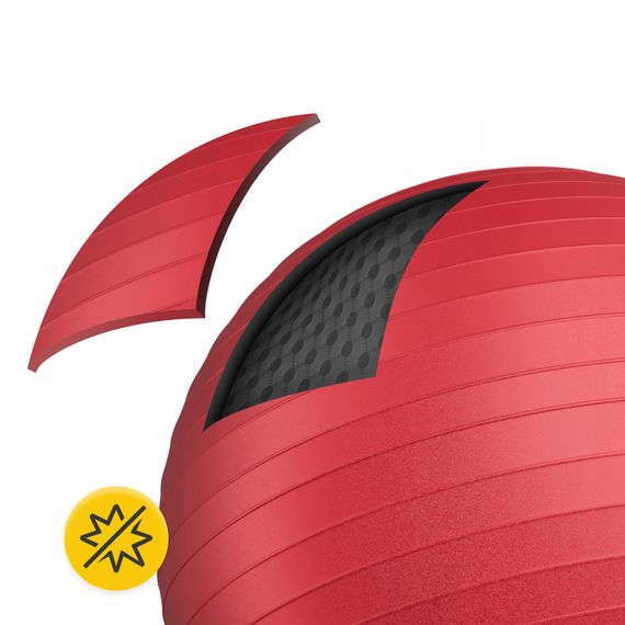 М'яч для фітнесу (фітбол) 4FIZJO 85 см Anti-Burst Red (P-5907739316387) | Зображення 9