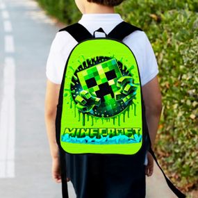 Рюкзак детский майнкрафт Крипер "Minecraft" 34х27см,городской ранец для мальчика (00519)