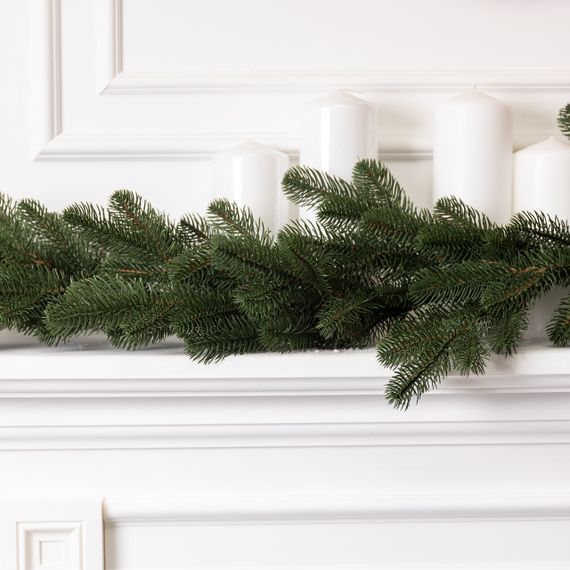 Штучна гірлянда Хвоя 2 м зелена, новорічна гірлянда лита реалістична Преміум KOS-HVO12 | Зображення 5