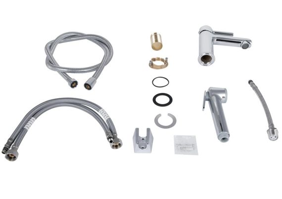 Змішувач для раковини Qtap Grand, Chrome (k35) з гігієнічним душем QTGRA272CRM45670 | Зображення 2