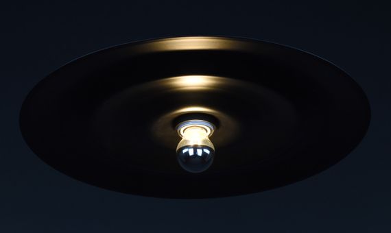 Люстра стельова на 1 лампочку 27311 Чорний 10х40х40 см. | Зображення 3