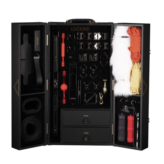 БДСМ-набор LOCKINK All-in-1 BDSM Play Kit - Black Color sexstyle