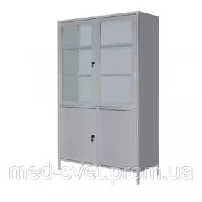 Заказ после звонка Шкаф медицинский двустворчатый с сейфом ШМ-2С