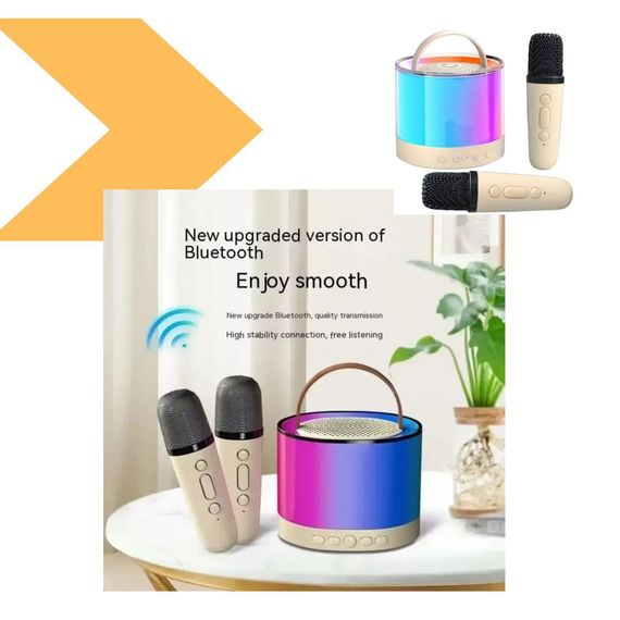 Портативна колонка K52 з Bluetooth та караоке мікрофонами, RGB підсвічування XPRO (47770-K52_330) | Зображення 1