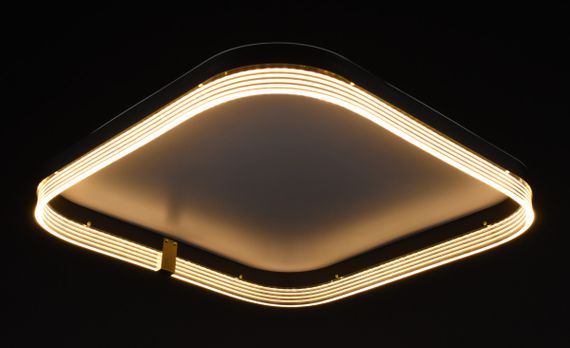 Люстра світлодіодна стельова LED світильник для квартири на стелю лед 27891 Білий 8х50х50 см. | Зображення 2