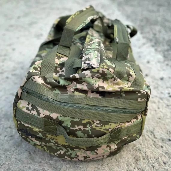 Военная сумка-рюкзак пиксель, 110 л | Зображення 4