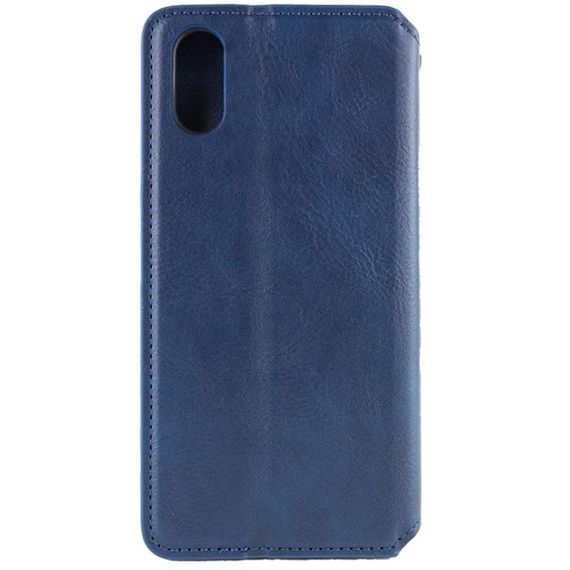 Шкіряний чохол-книжка GETMAN Cubic (PU) для Apple iPhone X / XS (5.8") Синій | Зображення 1