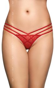 Жіночі стрінги - G-String 2492, red S/M