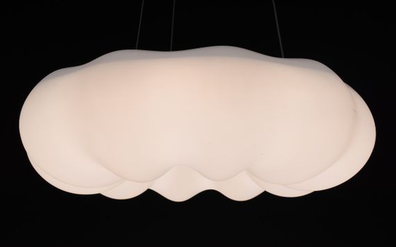 Люстра світлодіодна підвісна LED світильник для квартири на стелю лед 27944 Білий 35-150х45х45 см. | Зображення 4