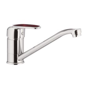 Смеситель для кухни CRON MAGIC 004 красная ручка (CR0148)