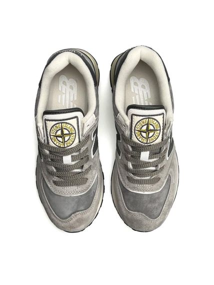 Женские кроссовки 574 x Stone Island Gray White В3598 41 26- 26.5 см | Зображення 3