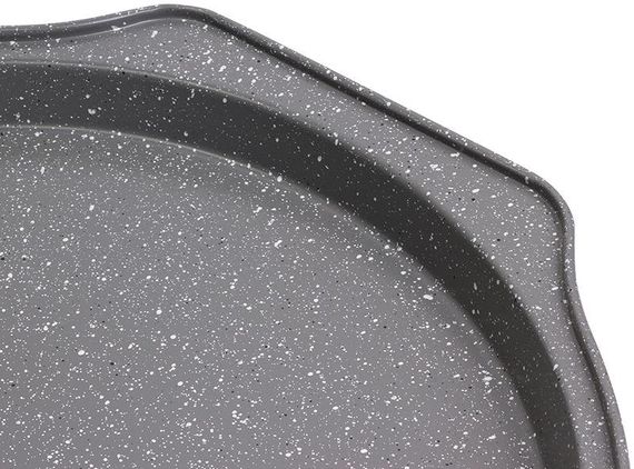 Форма-деко для випічки піци Kamille Bakery Marble 35х33.5х2.5см | Зображення 1
