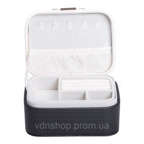 Шкатулка для украшений из эко кожи 15.5×11.5×8.5 органайзер для ювелирных изделий HP-5-37B