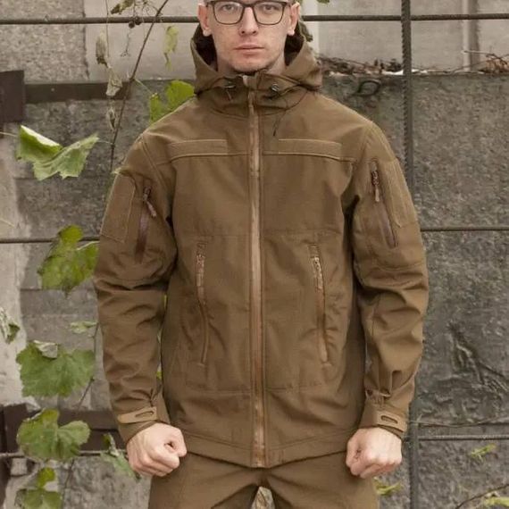 Куртка Soft Shell койот Софтшелл Демісезон | Зображення 2