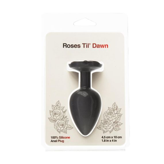 Анальна пробка BMS Roses Til’ Dawn Silicone Anal Plug Large Sex Aura | Зображення 1