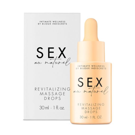 Відновлювальні краплі для масажу Bijoux Indiscrets Sex au Naturel — Revitalizing Massage Drops | Зображення 1
