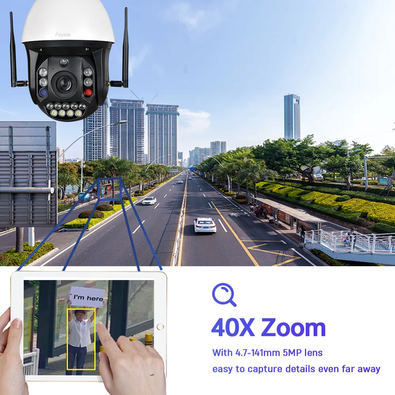 Вулична IP камера 8MP SmartHD Y40 SONY 415 40X оптичний зум, WiFi PTZ, лазерне підсвічування, металевий корпус | Зображення 7