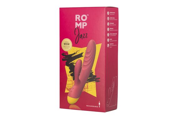 Вібратор-кролик Romp Jazz, гнучкий, особливо м’яка головка, 10 варіантів стимуляції | Зображення 4