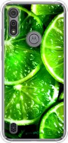 Чохол на Motorola E6s Зелені часточки лимона "852sp-2001-2448"