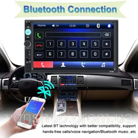 Автомагнитола CML-PLAY 7010B 2DIN с пультом ДУ (сенсорный экран) | Зображення 2