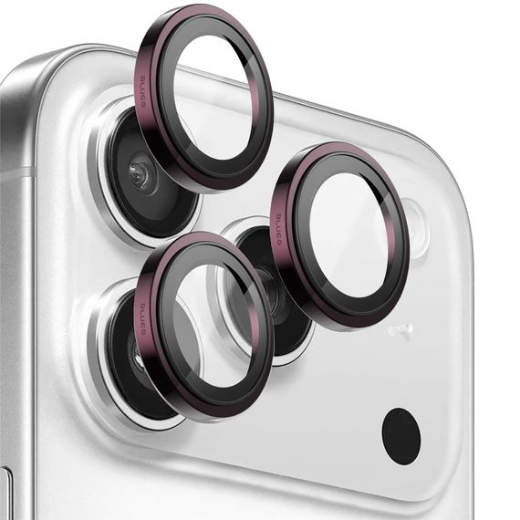 Захисне скло BlueO Metal на камеру для Apple iPhone 18 Pro / 18 Pro Max Бордовий / Deep Cherry