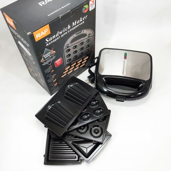 Бутербродница электрическая, Мультипекарь мультимейкер, Прижимная электробутербродница UM-45 | Зображення 7