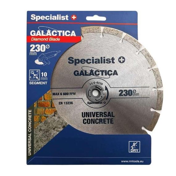 Диск алмазный Specialist+ GALACTICA 230x10x22,2 для бетона