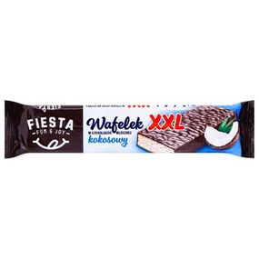 Вафли  в шоколаде  с кокосовым кремом (начинкой) Fiesta XXL, 30г, Польша