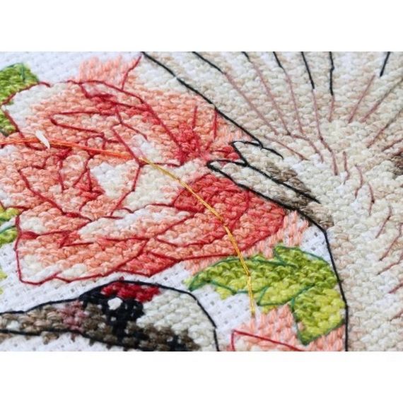 Набір для вишивання хрестиком "На крилах до мрії" AH-225 з п'яльцями | Зображення 2