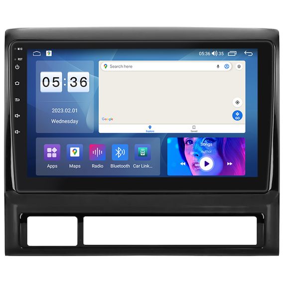 Штатна магнітола Lesko для Toyota Tacoma II 2004-2011 екран 9" 2/32Gb CarPlay 4G Wi-Fi GPS Prime