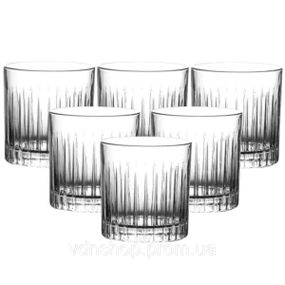Набор стаканов для виски 6 штук по 310 мл прозрачный HP4166