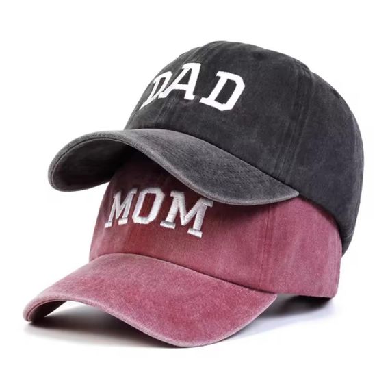 Кепка бейсболка парна (Dad&Mom) Бордовий Мама Mom 56-60р (8044) | Зображення 5