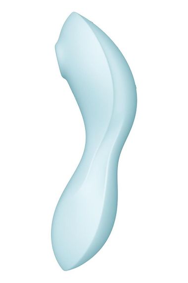 Вакуумний смарт-стимулятор із вібрацією Satisfyer Curvy Trinity 5 (Blue) (м'яте паковання!!!) Sex Aura | Зображення 4