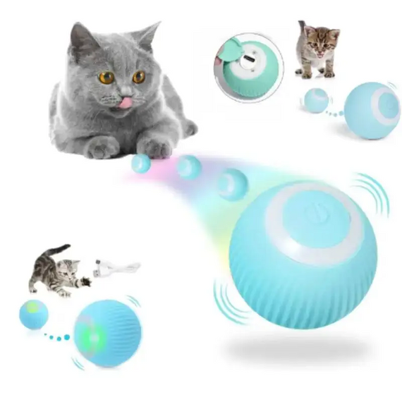 Розумний м'яч іграшка для котів і собак, інтерактивна іграшка м'яч для котів, м'ячик із моторчиком для тварин | Зображення 2