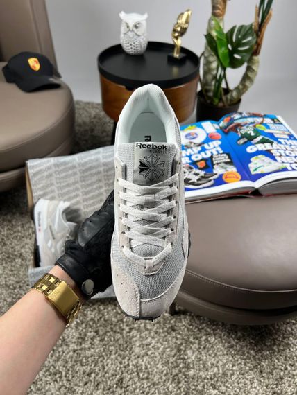 Мужские кроссовки замша  bok Classic LX2200 Grey White весна / літо / осінь A3655 46 | Зображення 2