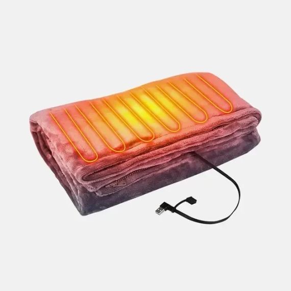 Электроодеяло Плед с подогревом (155*80) Electric Heating Shawl Blanket USB | Зображення 6