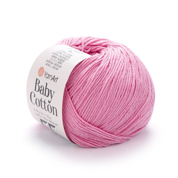 Пряжа YarnArt Baby Cotton No 414 (Ярнарт Бебі Коттон) 50 г / 165 м напівбавовна для дитячих речей та іграшок амігурумі