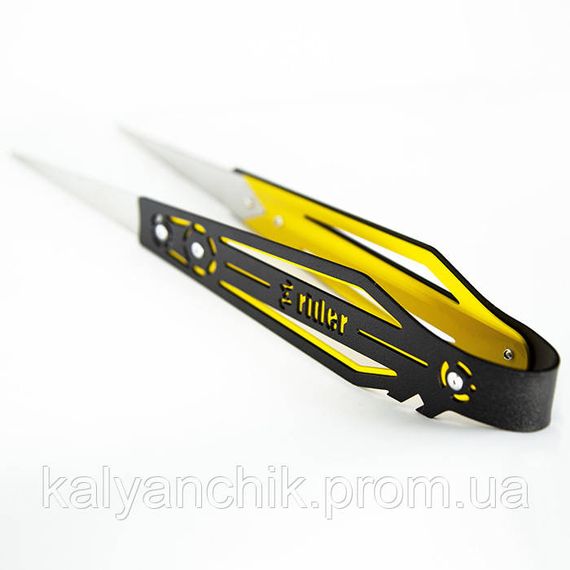 Щипці для вугілля кальяну 2х2 Rider жовті | Зображення 1