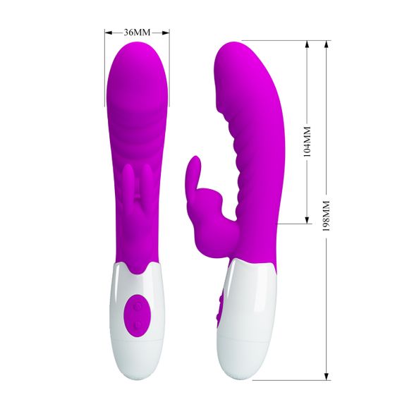 Вибратор - Pretty Love Naughty Bunny Vibrator Purple sexstyle | Зображення 7