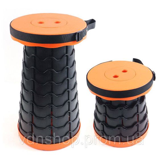 Раскладной стул, складной табурет Retractable Stool. Цвет: оранжевый MN-19 | Зображення 4