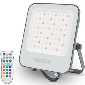 LED прожектор VIDEX  50W RGB 220V VL-F3-50-RGB повнокольоровий