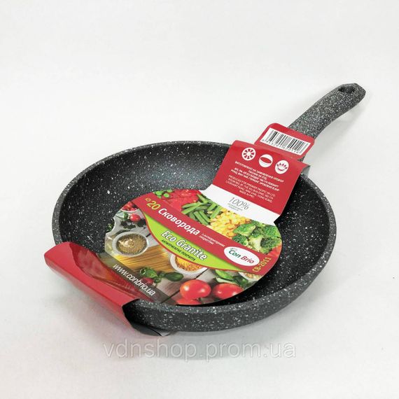 Сковорода гриль зручна Con Brio CB-2011 20 см, Сковорода з антипригарним покриттям внутрішньої поверхні DA-54 | Зображення 2