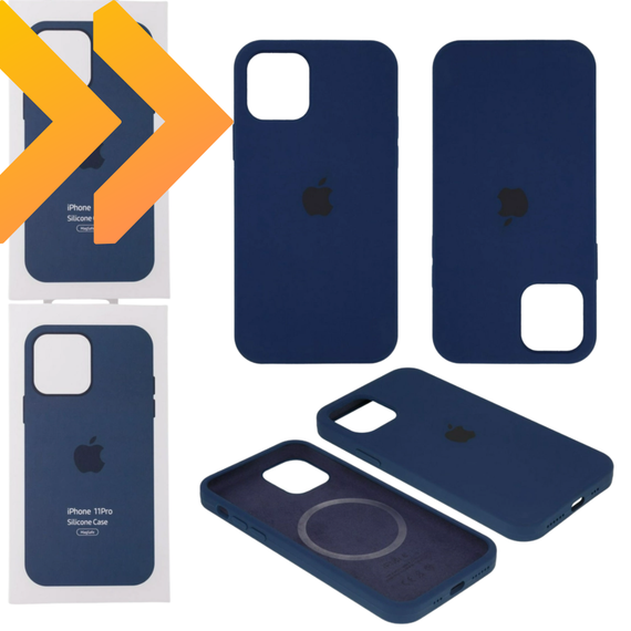 Чехол MagSafe для iPhone 11 Pro приятен на ощупь темно-синий (ЦУ-00032022_171)