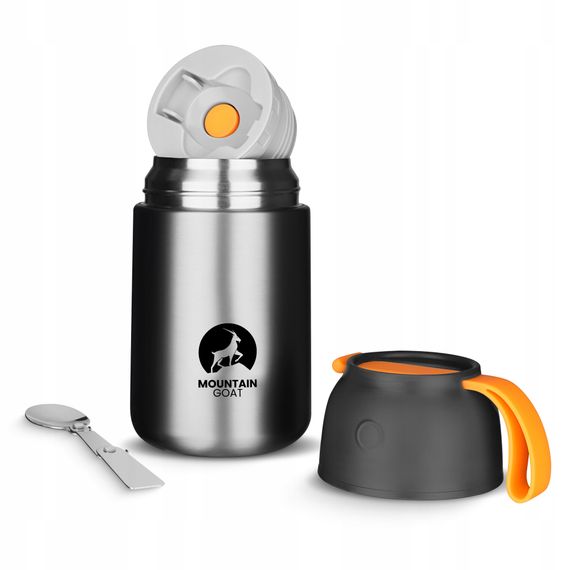 Термос для їжі Mountain Goat 0.72 л з ложкою Silver (P-5905973406970) | Зображення 3